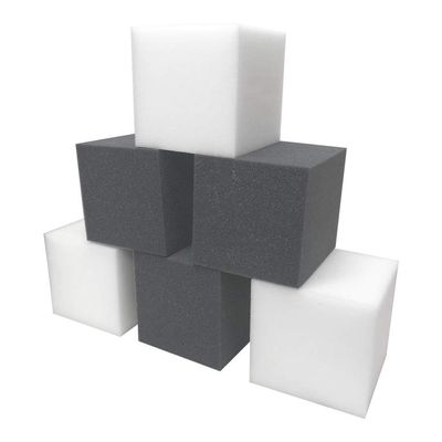 Foamma Charcoal and White Foam Pit Cubes/Blocks 5 x 5 x 5 100 Pack for Gymnastics, Freerunning and Parkour Courses, Skateboard Parks, BMX, Trampoline Arenas