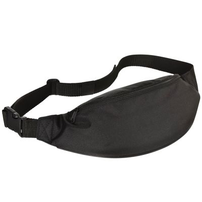 Amscan Black Zippered Fanny Pack - 8.5" x 10.5" - Spacious & Stylish Waist Bag for Trick or Treat Essentials & Party Accessories