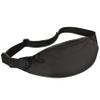Amscan Black Zippered Fanny Pack - 8.5" x 10.5" - Spacious & Stylish Waist Bag for Trick or Treat Essentials & Party Accessories view 1