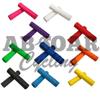 ABSOAR Cycling Aqua Blue Bicycle Grips Non-Slip Rubber Bike Handlebar Grips for Kids Adult Girls Boys Scooter Mountain Road Urban City Bike MTB BMX view 3