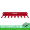 GoSports Baseball & Softball Bat Rack - Holds 16 Bats - Mount on Wall or Clip on Dugout Fence - Red view 4