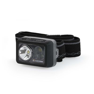 LUXPRO Bright Multi-Function 374 Lumen Waterproof LED Headlamp - Portable LED Light for Up to 10 Hours of Use - Outdoor Lighting or Emergency Light with Adjustable Headband - Batteries Included