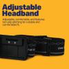 LUXPRO Bright Multi-Function 374 Lumen Waterproof LED Headlamp - Portable LED Light for Up to 10 Hours of Use - Outdoor Lighting or Emergency Light with Adjustable Headband - Batteries Included view 4