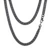 FindChic 24'' 6mm Black Chain for Men Double Tight Curb Chains Hip Hop Cuban Link view 1