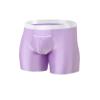 ZONBAILON Men's Big and Tall Boxer Briefs Underwear with Bulge Enhancing Pouch No Ride up Long Leg Underpants for Men Pack 2XL XXL 44 46 Purple view 1