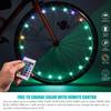 Waybelive 2 Pack LED Bike Wheel Light, Bicycle Tire LED Light Remote Control, Wheelchair Light, 16 Color Change by Yourself, Waterproof, Super Bright to Ride at Night, Good Gift for Kids(2 Tires) view 4