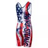 KO Sports Gear Unisex Wrestling Singlet for Adult Wrestlers - Wrestling Singlet for Men & Women - Bold Durable Uniform, Stretchy Breathable Material - USA Flag, Adult 3X-Large view 3