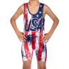 KO Sports Gear Unisex Wrestling Singlet for Adult Wrestlers - Wrestling Singlet for Men & Women - Bold Durable Uniform, Stretchy Breathable Material - USA Flag, Adult 3X-Large view 4