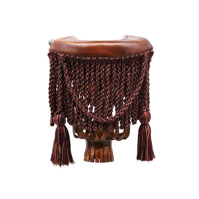 Joy's Billiard Leather Pool Table Pockets Set of 6 for American Heritage Pool Table Classic Billiards Pockets with Fringe-Honey