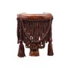 Joy's Billiard Leather Pool Table Pockets Set of 6 for American Heritage Pool Table Classic Billiards Pockets with Fringe-Honey view 1
