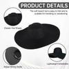 1 PK Black Summer Wide Brim Beach Straw Sun Hat Women's Floppy Packable UPF Sun Hats view 3