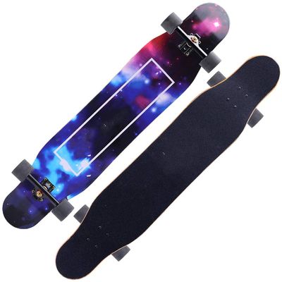 TXTC Skateboards for Beginners,Complete Skateboard with 80A PU Wheel,7 Layer Maple Standard Skateboard for Kids and Beginners (Color : C-with Light Wheel)
