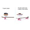 TXTC Skateboards for Beginners,Complete Skateboard with 80A PU Wheel,7 Layer Maple Standard Skateboard for Kids and Beginners (Color : C-with Light Wheel) view 4