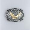 JEAN'S FRIEND Western Rodeo Fly Eagle Double Color Belt Buckle Boucle de Ceinture view 3