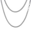 FindChic Cuban Chain Necklace Stainless Steel Double Tight Curb Link Chain Necklace for Men/Women 3MM 24'' view 1