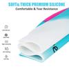 Swim Cap, 2 Pack Durable Silicone Swimming Caps for Kids Girls Boys Youths (Age 2-12), Soft 3D Ergonomic Waterproof Kids Swim Caps, Comfortable Fit for Long Hair and Short Hair view 2