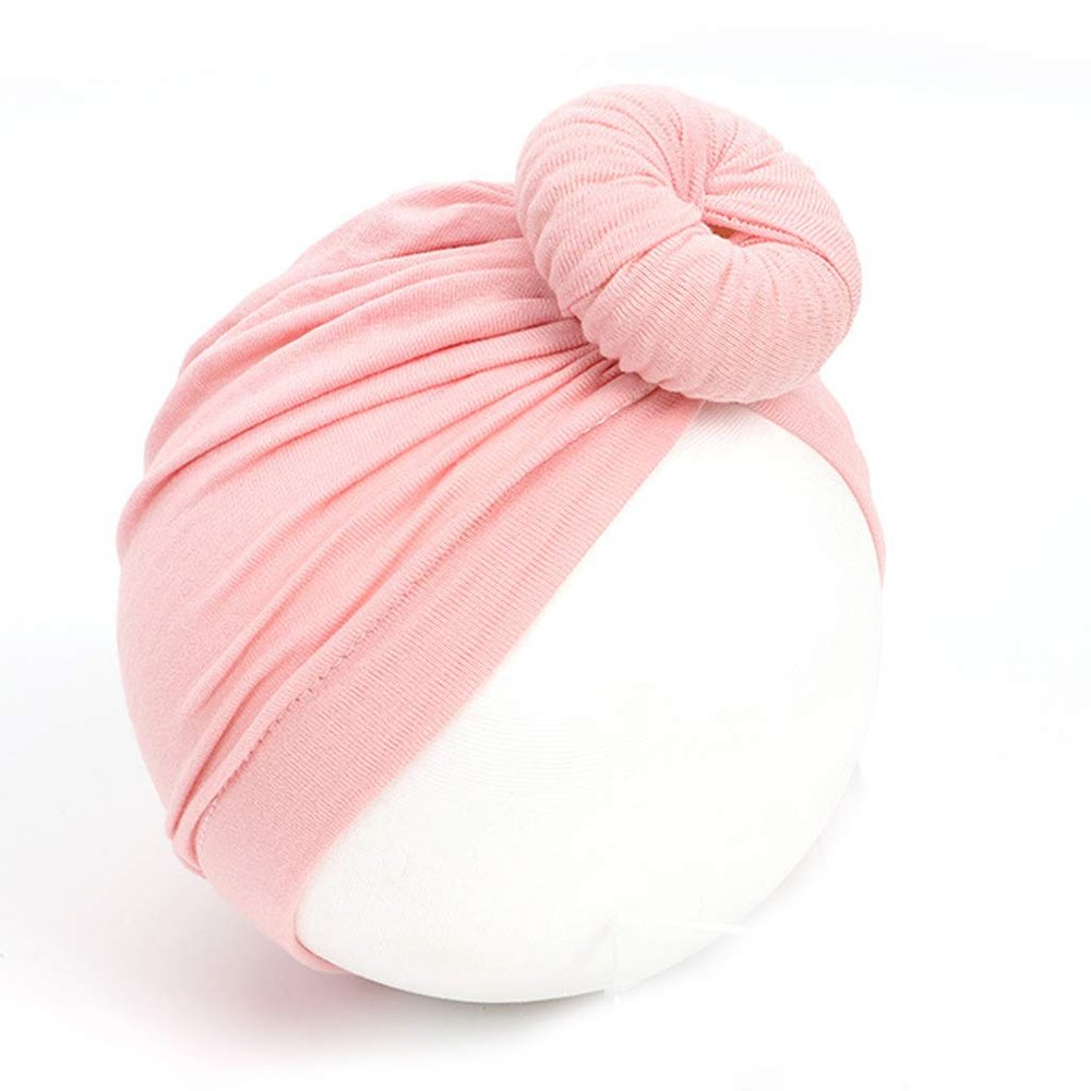Youngy Baby Hat, Born Headwear Turbans Hat Infant Baby Girls Bohemian Hat Cap Soft Cotton Knot Nursery Beanie,One Size - 4