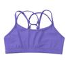 QinCiao Girls Criss-Cross Back Sports Bra Crop Tops Training Bra Yoga Active Gymnastics Ballet Dance Undershirt Lavender 8 view 3