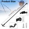 4 Pieces Rod Strap Holder Deck Mount Connector Mount Rod Strap Hold Down for Boat Kayak Boat Fishing(18 Inch) view 2