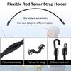 4 Pieces Rod Strap Holder Deck Mount Connector Mount Rod Strap Hold Down for Boat Kayak Boat Fishing(18 Inch) view 3