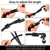 4 Pieces Rod Strap Holder Deck Mount Connector Mount Rod Strap Hold Down for Boat Kayak Boat Fishing(18 Inch) view 4