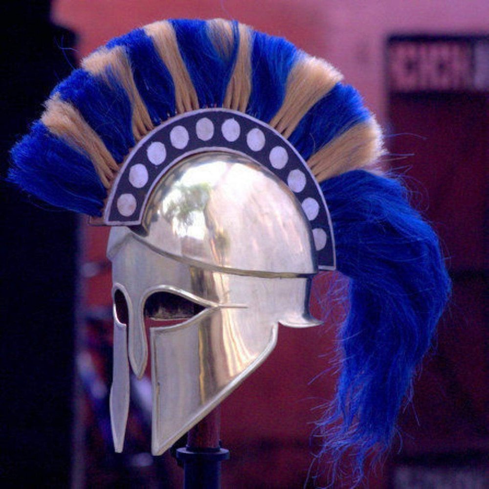 New SCA Medieval Wearable Greek Corinthian Helmet Free Leather Liner