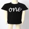 ranrann Infant Baby Boys Girls 1st Birthday Shirt Short Sleeve One Printed Cotton Tee Top Black 6-12 Months view 2