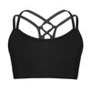 QinCiao Girls Criss-Cross Back Sports Bra Crop Tops Training Bra Yoga Active Gymnastics Ballet Dance Undershirt Black 12 view 1
