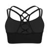 QinCiao Girls Criss-Cross Back Sports Bra Crop Tops Training Bra Yoga Active Gymnastics Ballet Dance Undershirt Black 12 view 2