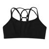 QinCiao Girls Criss-Cross Back Sports Bra Crop Tops Training Bra Yoga Active Gymnastics Ballet Dance Undershirt Black 12 view 3