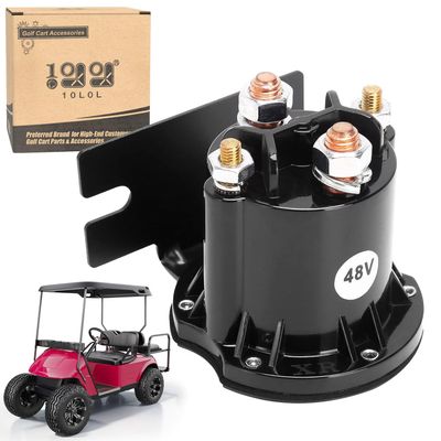 10L0L Golf Cart 48V Solenoid for EZGO TXT 2010-up & All 48V MPT 800/1000 Vehicles, OEM# 612711