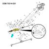 10L0L Steering Gear Box Assembly for 1994-2000 EZGO TXT Medalist Express Shuttle Refresher Workhorse ST Series Golf Cart, OEM# 70314-G01 70314-G02 70723-G02 view 4