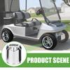 10L0L Universal Golf Cart SS Wheel Center Cap Cover for Yamaha, EZGO, Club Car, 4 PCS (Chrome) view 3