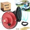 10L0L Universal 12 Volt Golf Cart Horn Kit for Yamaha, EZGO, Club Car - Floor Mount Button Switch, Golf Cart Street Legal Horn Kit view 1