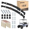 10L0L Heavy Duty 4 Leaf Rear Spring Kit for EZGO TXT Electric 1994-up & Gas 1995-2013 Golf Cart, Includes Bushings, Sleeves, U Bolts, OEM: 74207-G01 70506-G01 74135-G01 74207-G02 74207-G03 view 1