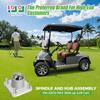 10L0L Golf Cart Front Wheel Hub Assembly for EZGO RXV 2008-up Gas & Electric, with Bearing & Cap, OEM# 609603 600001 Set of 2 view 2