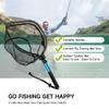 Collapsible Telescopic Pole Fishing Net - Folding Extend Rubber Coated Freshwater Saltwater Landing Net for Trout Bass Steelhead Salmon Kayak (SD-139XXS(64CM)) view 3