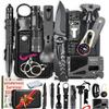 ASSABER Survival Kit,13 in 1 Survival Gear and Equipment, for Dad, First Aid Kit with Survival Bracelets Emergency Blanket Tactical Flashlight for Camping Adventures view 1