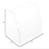 Plymor Clear Acrylic Slanted Front Display Case with No Base, 6" W x 4" D x 4" H (3 Pack) view 2