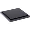 Plymor Black Acrylic Square Display Base, 4.625" W x 4.625" D x 0.4375" H, Pack of 2 view 1