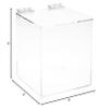 Plymor Clear Acrylic Display Case Box with Hinged Lid, 6" x 6" x 6" (3 Pack) view 2