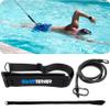 Swim Tether Stationary Swimming Belt Travel Pack  Universal Fit (One Size) for Pools & Swim Spas | Adjustable Comfort Belt, 8-ft Stretch Cord, Non-Slip Anchor Strap, Portable Resistance Training Kit view 1