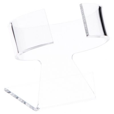 Plymor Clear Acrylic Watch Display Stand, 2.75" W x 2" D x 3" H (2 Pack)