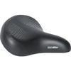 Memory Foam Padded Bike Seat Cushion By Delta Cycle - Comfort Saddle, Easy To Mount - Dual Shock Suspension For A Comfortable Ride - Universal Fit & Grab Handle For Easy Transport, Black view 1
