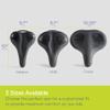 Memory Foam Padded Bike Seat Cushion By Delta Cycle - Comfort Saddle, Easy To Mount - Dual Shock Suspension For A Comfortable Ride - Universal Fit & Grab Handle For Easy Transport, Black view 2