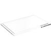 Plymor Clear Acrylic Rectangular Display Base, 9.625" W x 6.625" D x 0.3125" H, Pack of 2 view 1