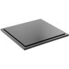 Plymor Black Acrylic Square Display Base, 8.625" W x 8.625" D x 0.4375" H, Pack of 6 view 1