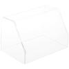 Plymor Clear Acrylic Slanted Front Display Case with No Base, 6" W x 4" D x 4" H (2 Pack) view 1