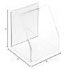 Plymor Clear Acrylic Slanted Front Display Case with No Base (Mirrored), 4" x 4" x 4" (2 Pack) view 2