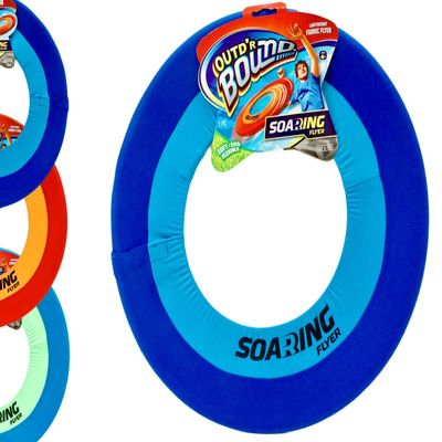 JA-RU 16 Inch Giant Flying Ring Toy (1 Pack)  Soft Flying Disc Toy for Kids, Teens & Family | Pool, Beach & Backyard Games, Outdoor Recess Toys & Party Favors. 5138-1